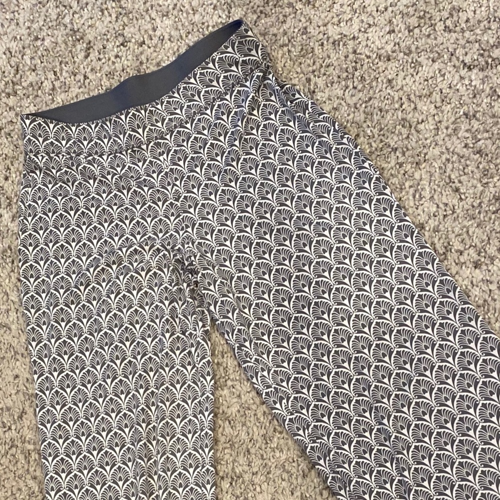 Wide leg printed pants